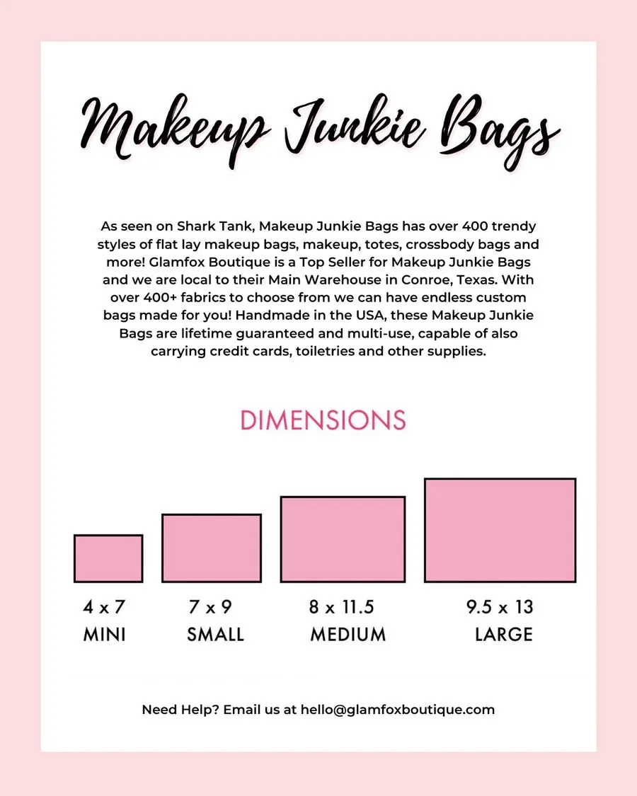 Makeup Junkie Bags - Meadow Magic