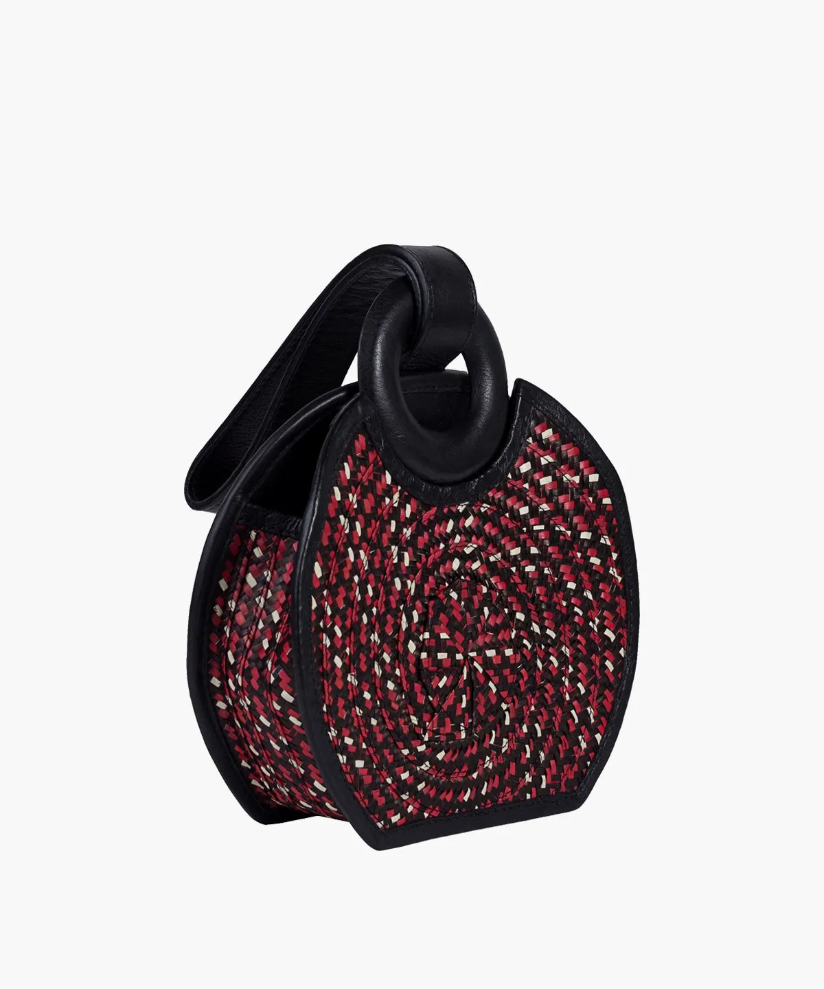 Manexca Mini in Raffia and Leather