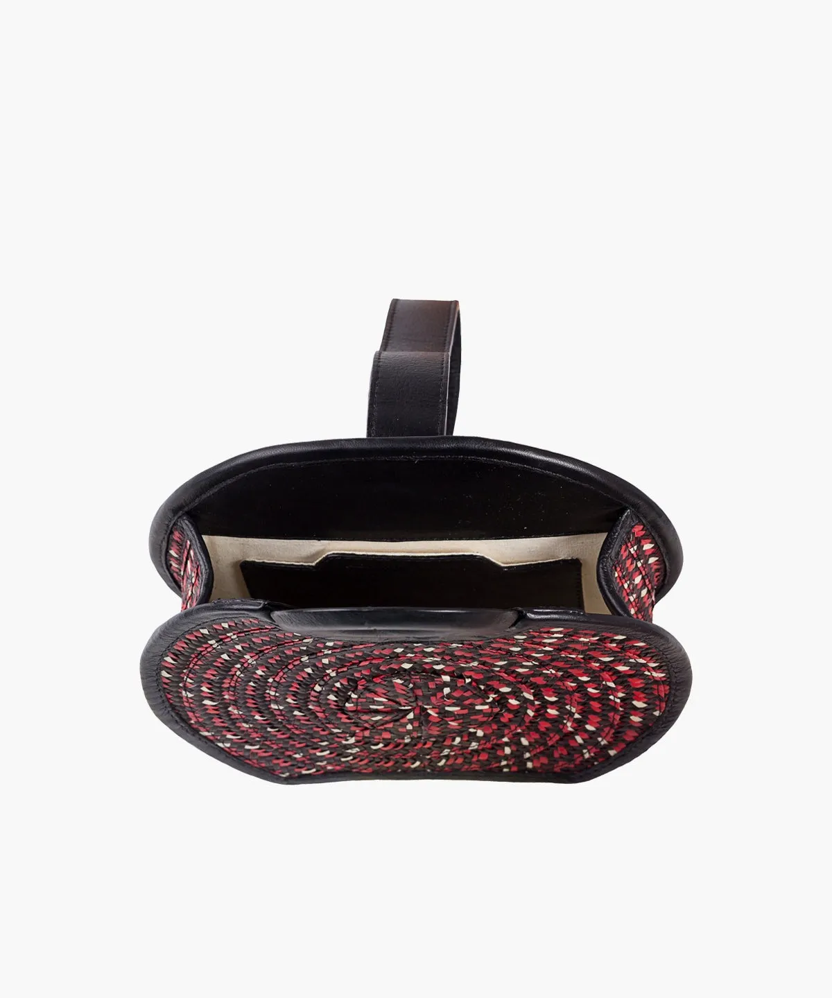 Manexca Mini in Raffia and Leather