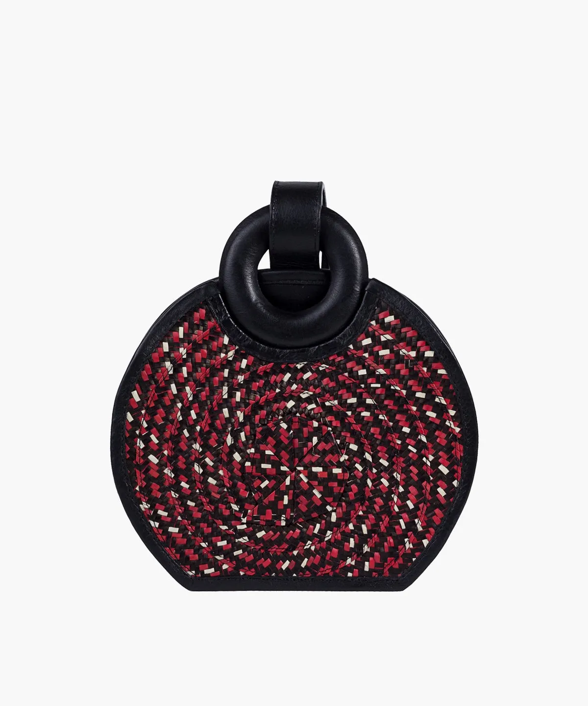 Manexca Mini in Raffia and Leather