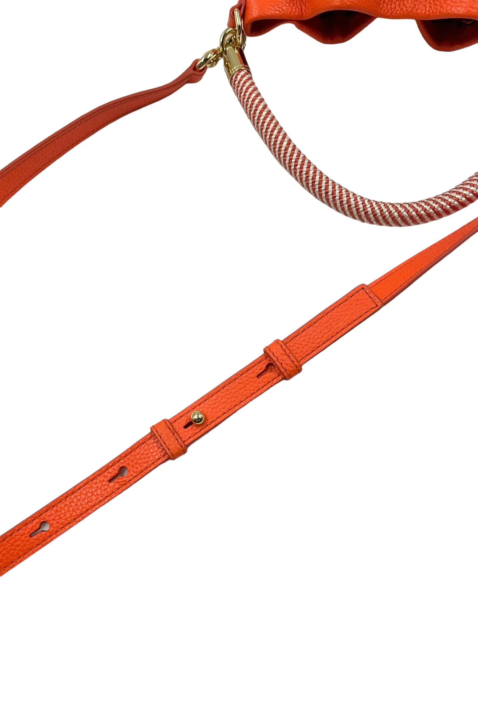 Marc Jacobs Electric Orange Leather 'The Bucket Bag' Shoulder Bag