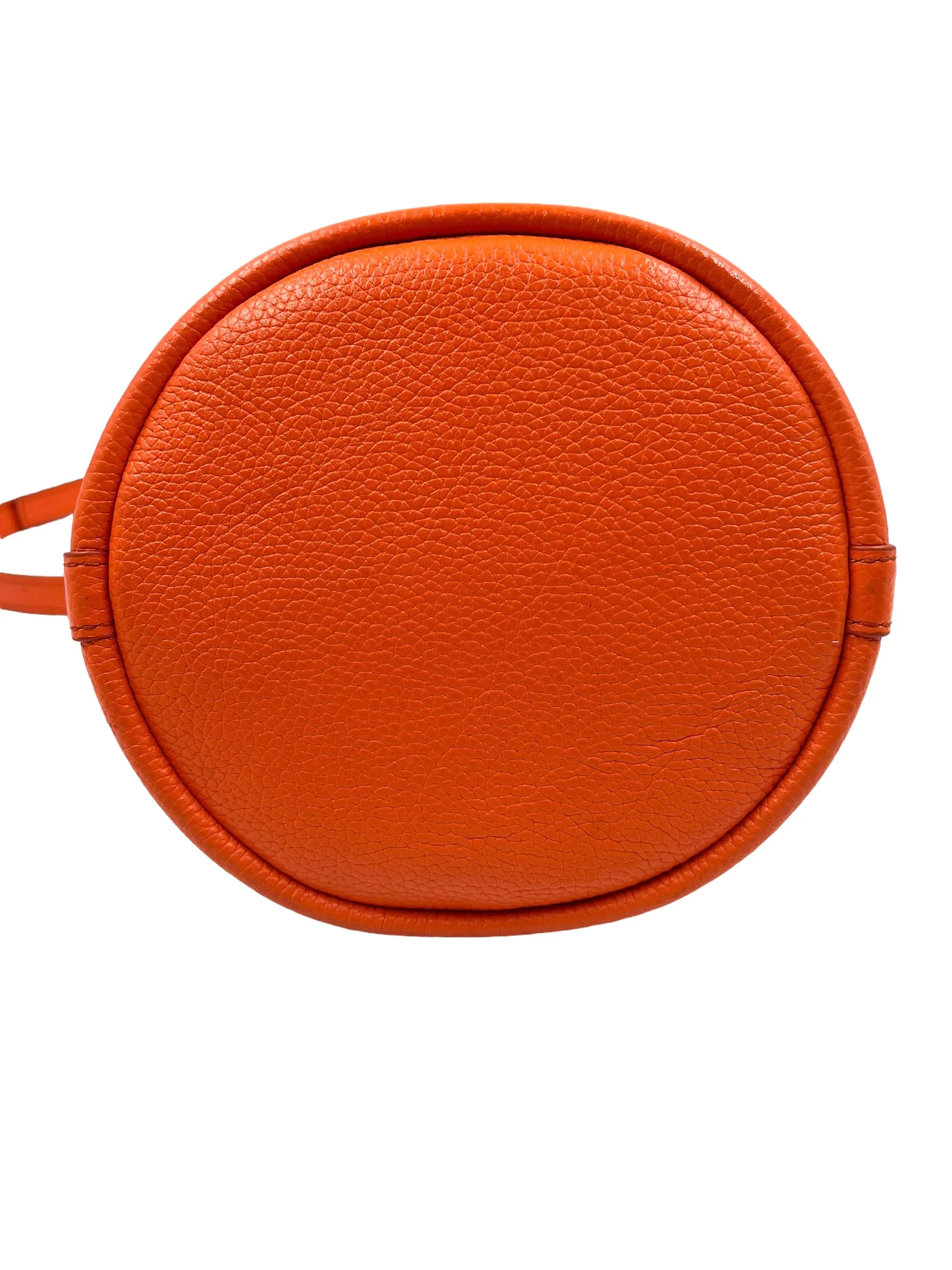 Marc Jacobs Electric Orange Leather 'The Bucket Bag' Shoulder Bag