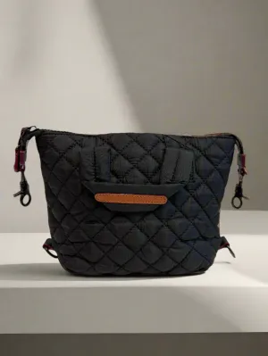 Medium Quilted Handbag in Black