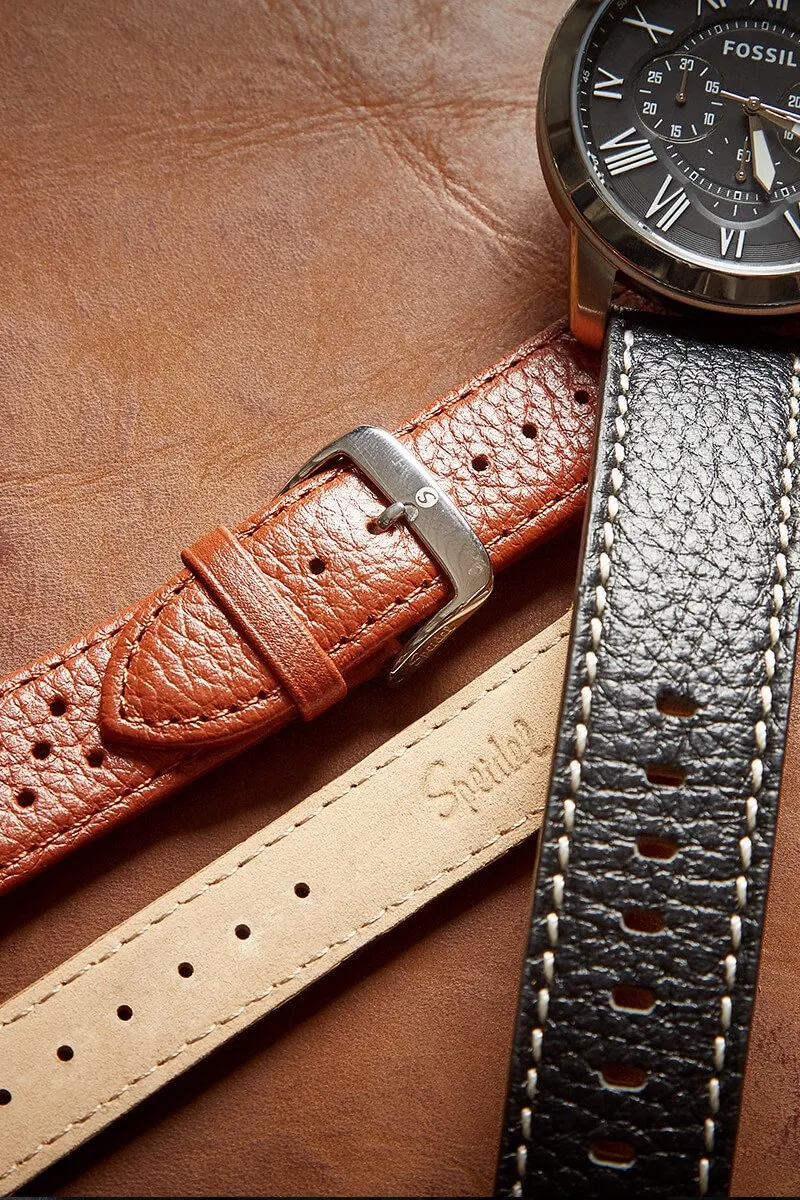 Mens Indiano Watchband in Black and Brown