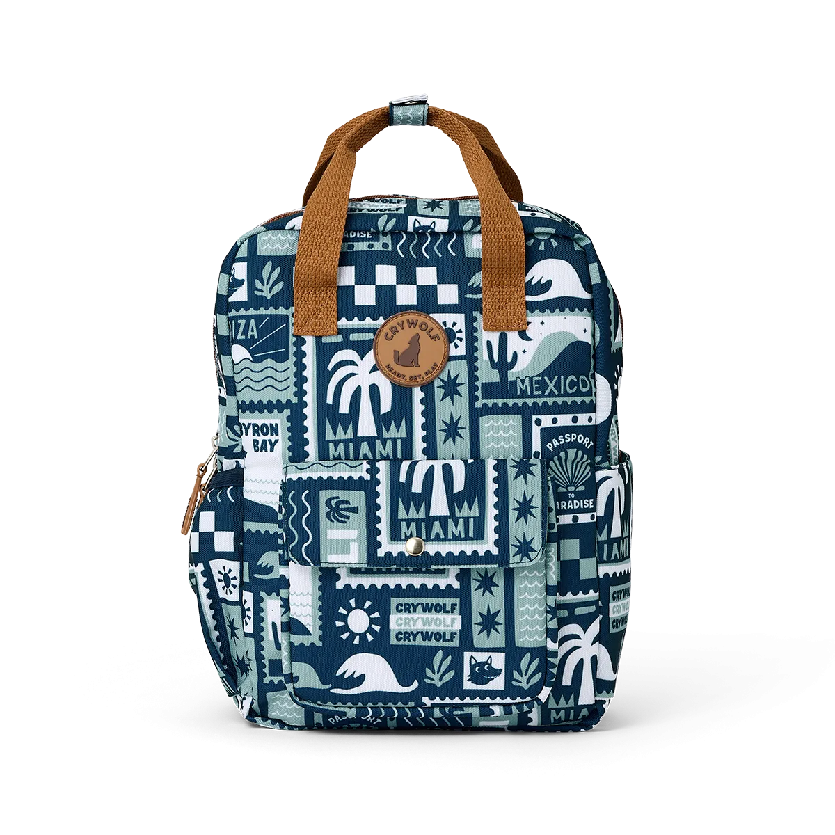 MINI BACKPACK Blue Postcards