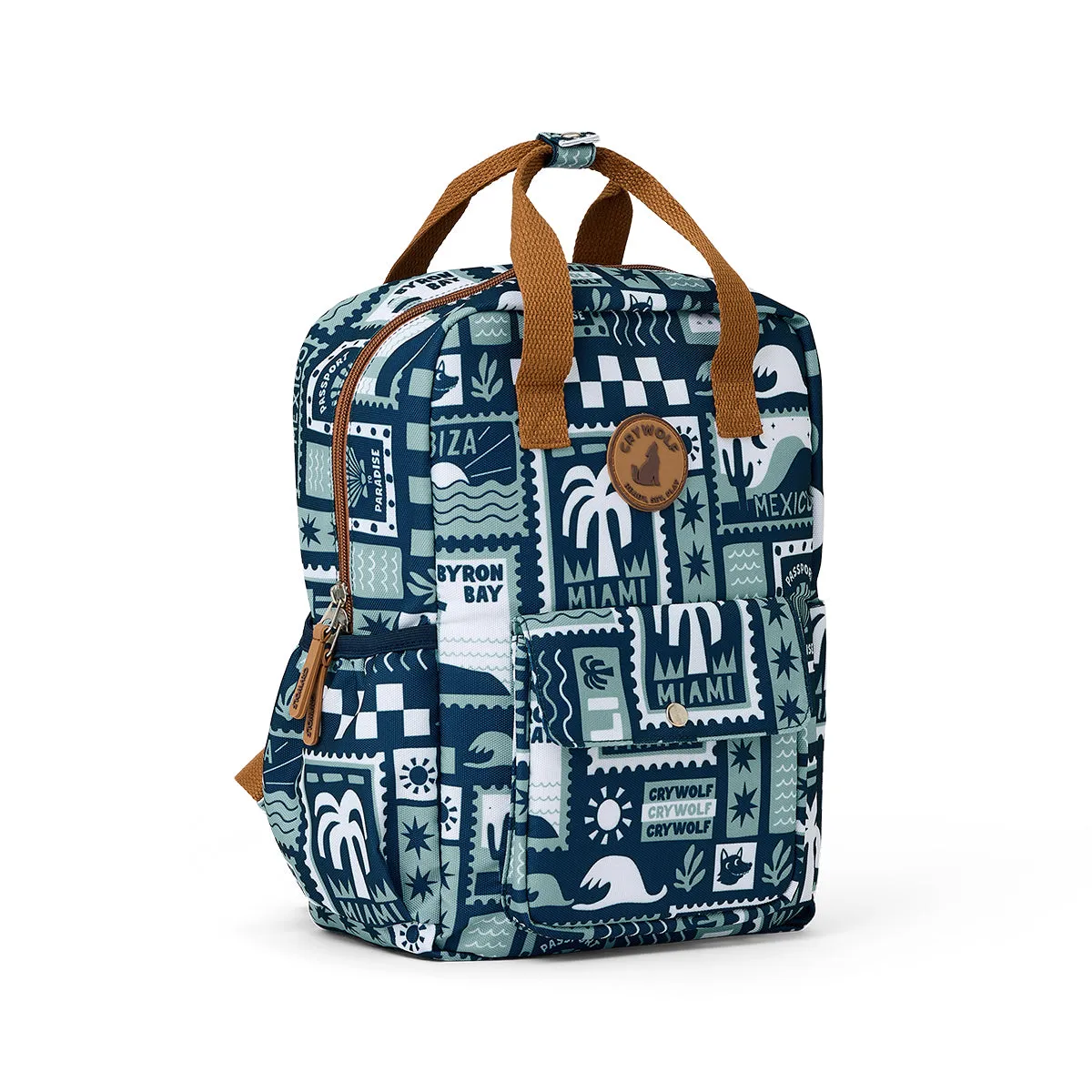 MINI BACKPACK Blue Postcards