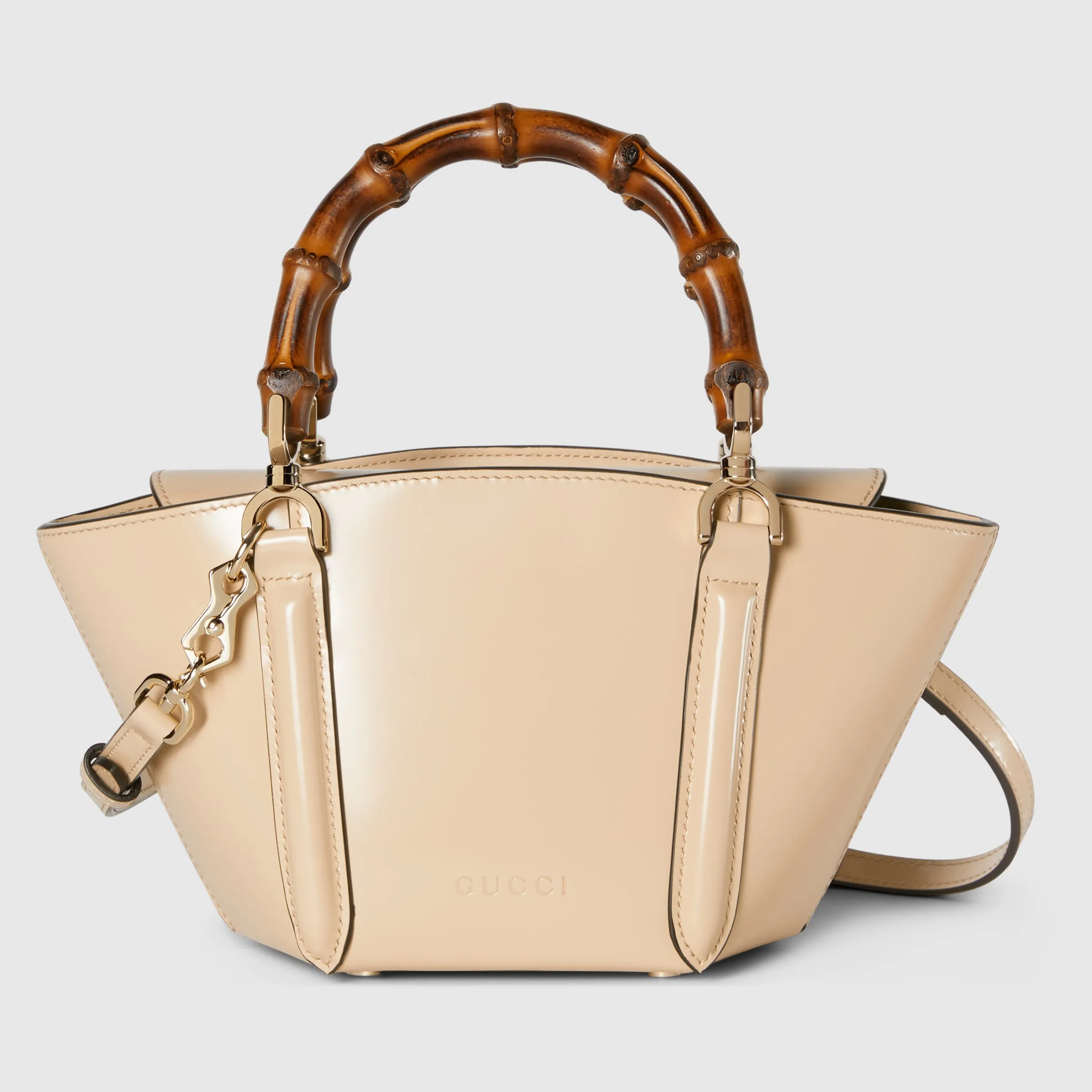 Mini Bamboo Top Handle Tote Bag