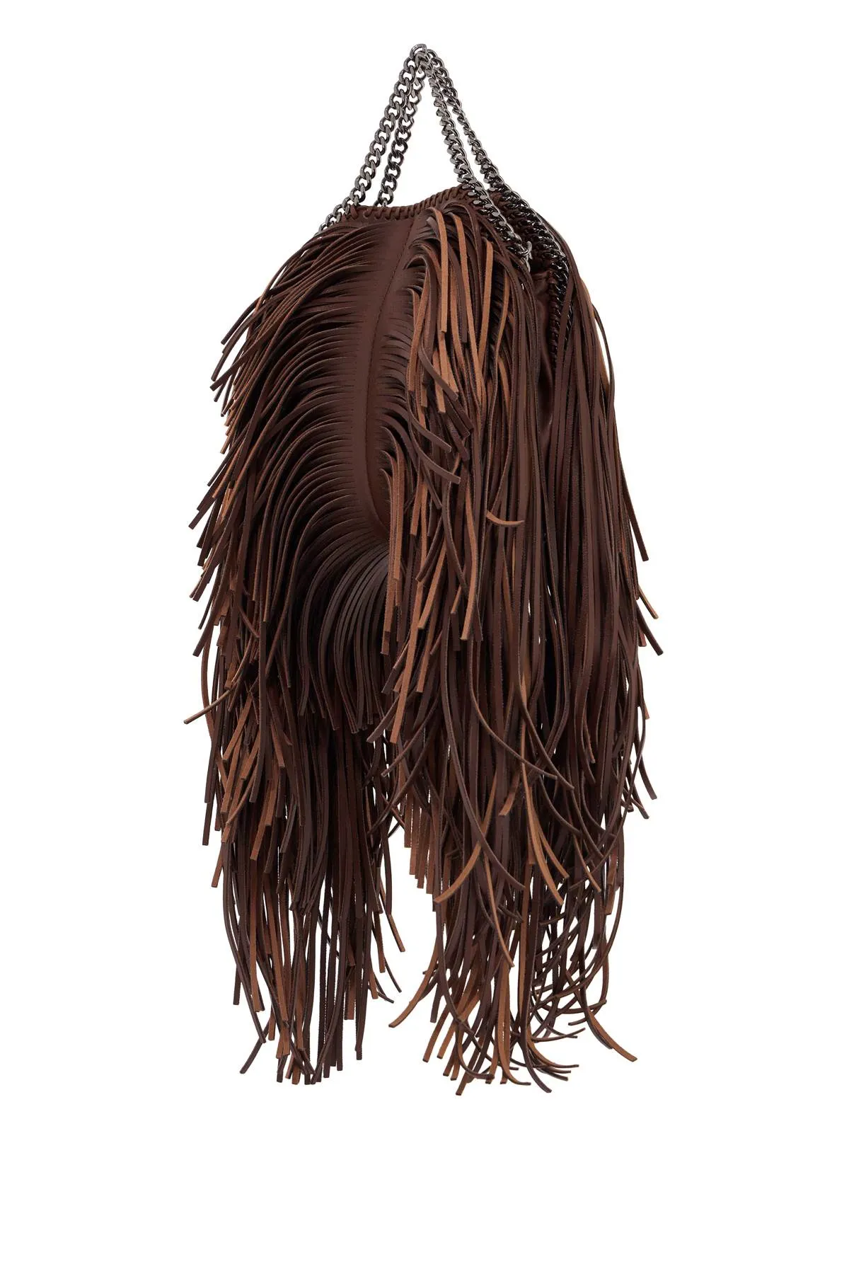 mini falabella tote bag with fringes