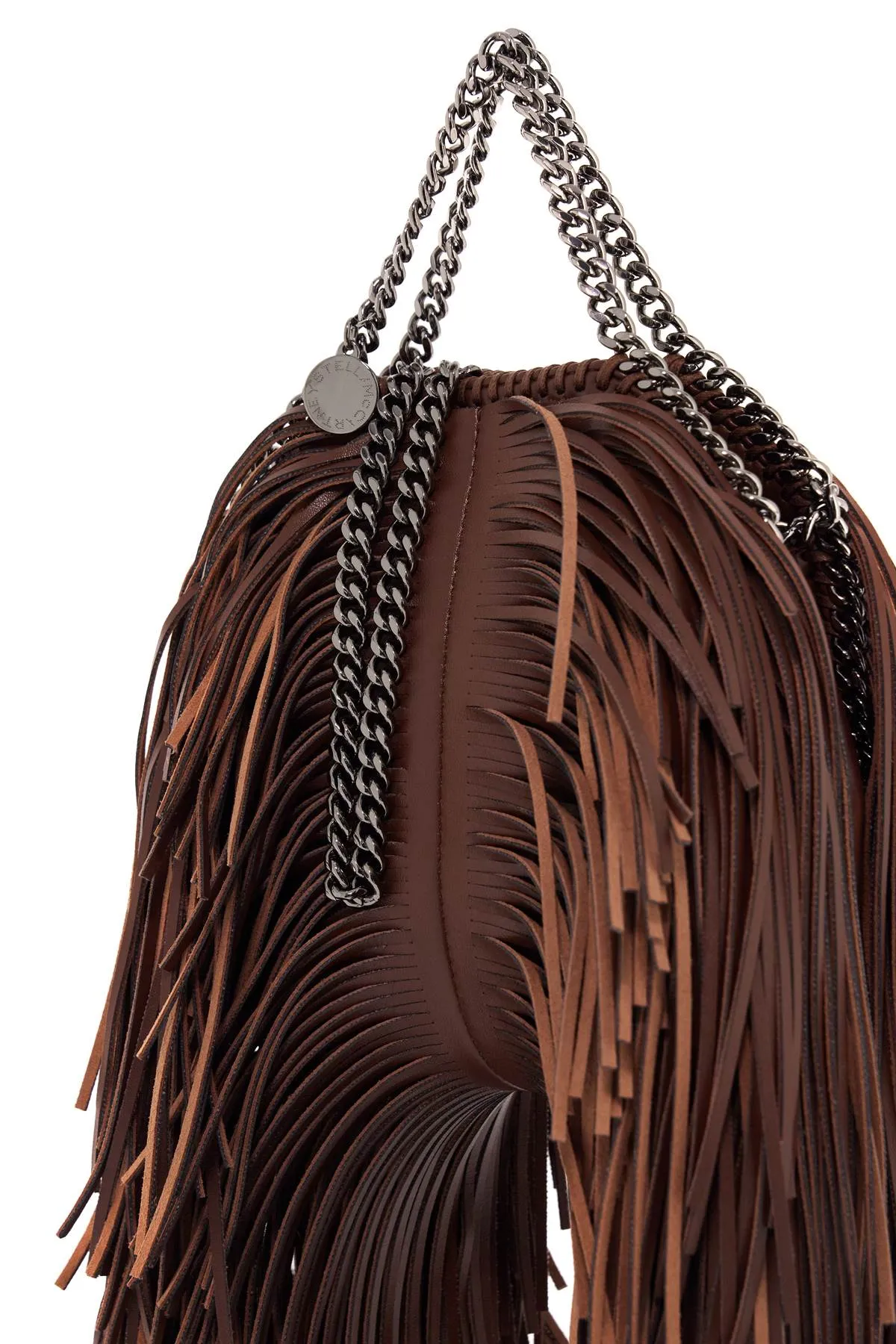 mini falabella tote bag with fringes