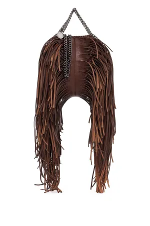 mini falabella tote bag with fringes