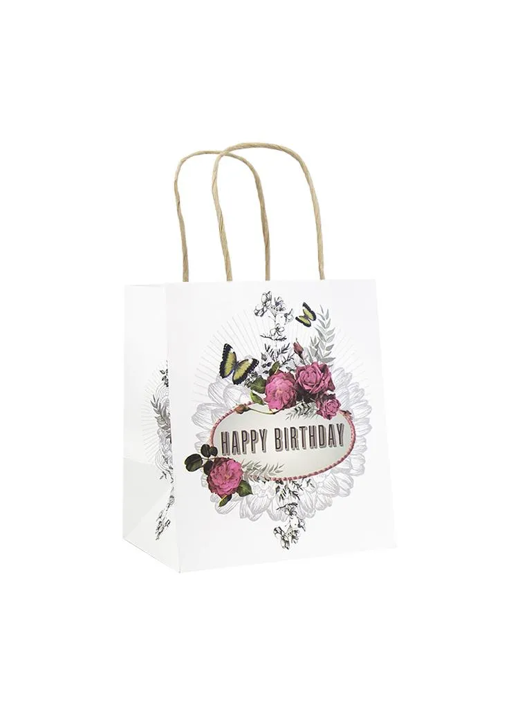MINI GIFT BAG, BIRTHDAY ROSES