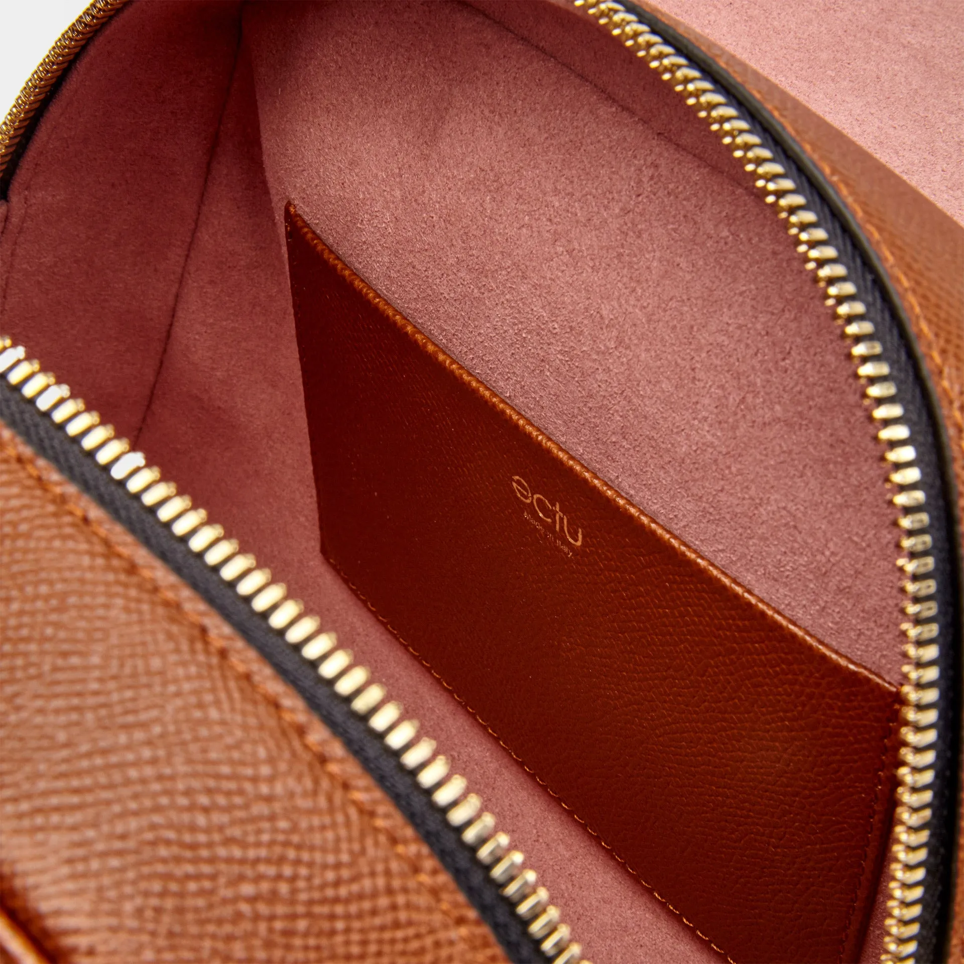 Mini Palermo Italian Leather Crossbody In Acorn