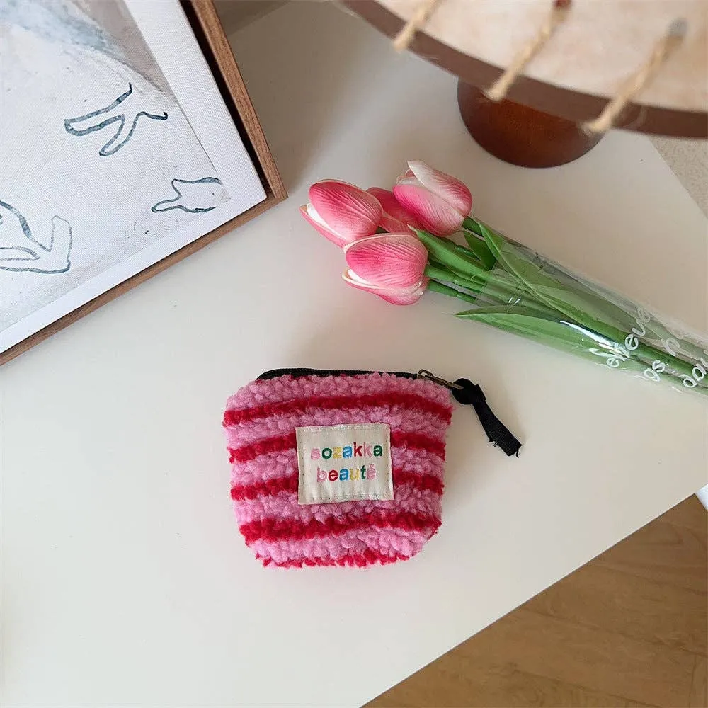 Mini Plush Makeup Bag