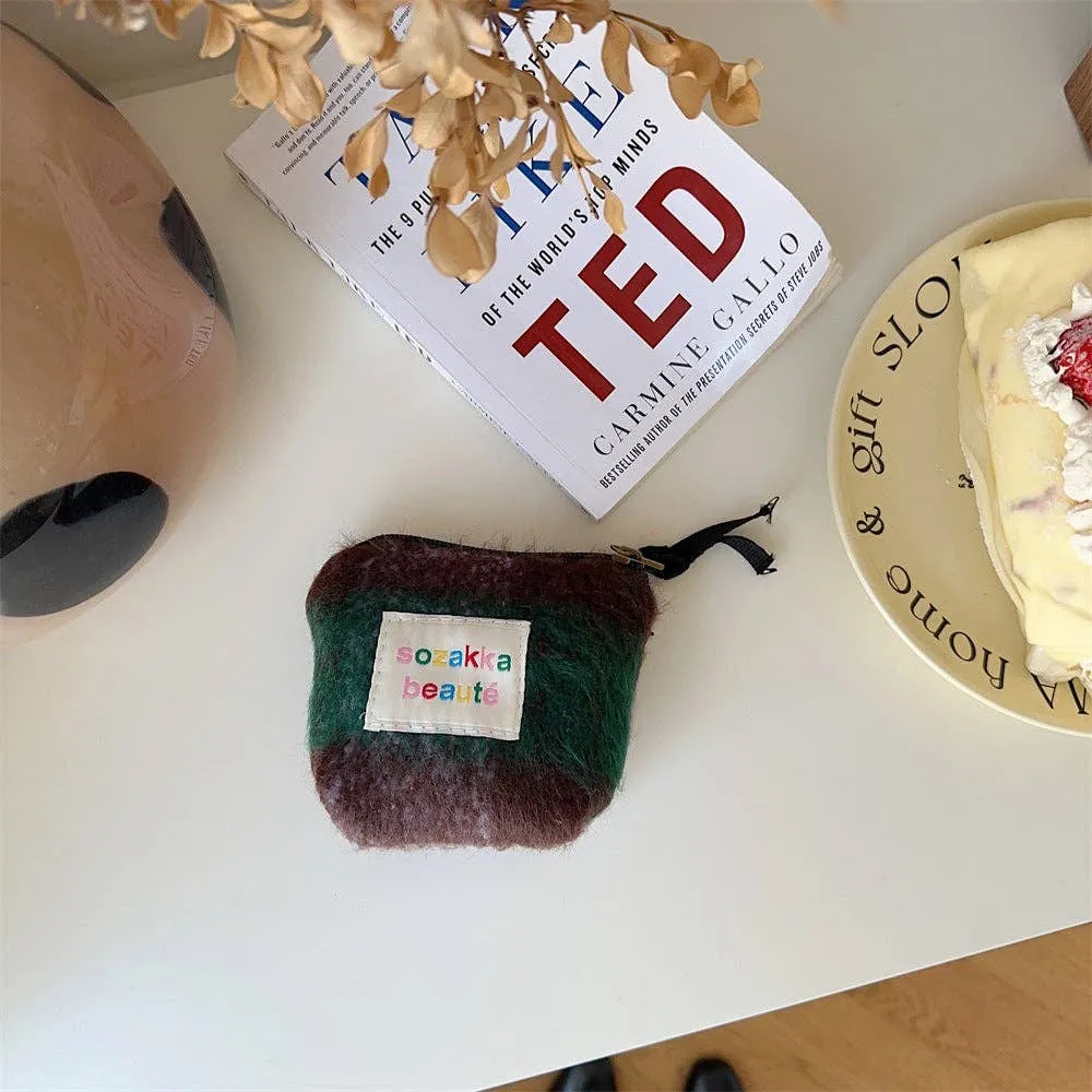 Mini Plush Makeup Bag