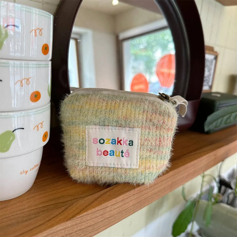Mini Plush Makeup Bag