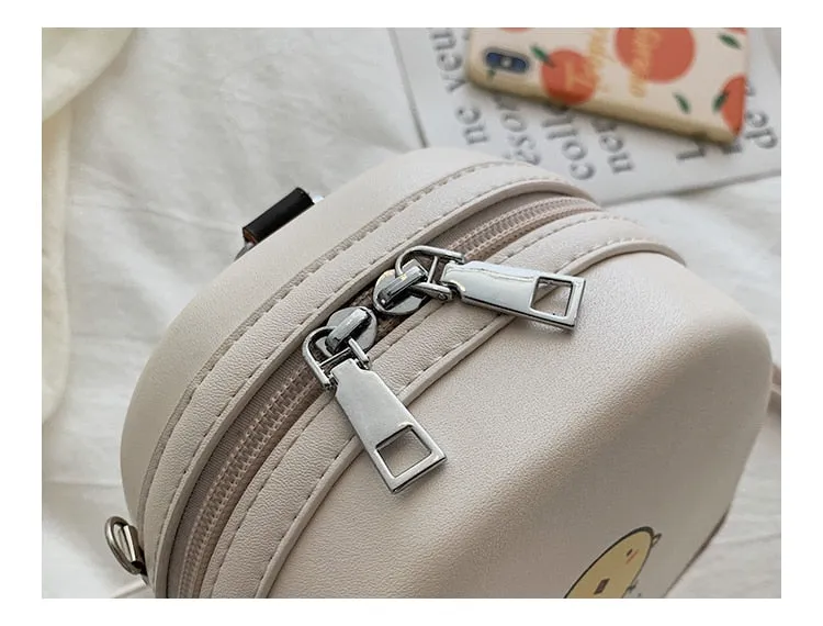 Mini PU shoulder bag - chick rabbit pig