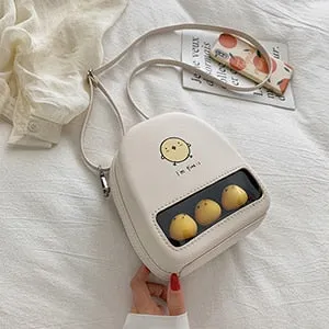 Mini PU shoulder bag - chick rabbit pig