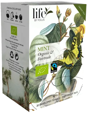 Mint Green tea Life by Follis 20 Teabags