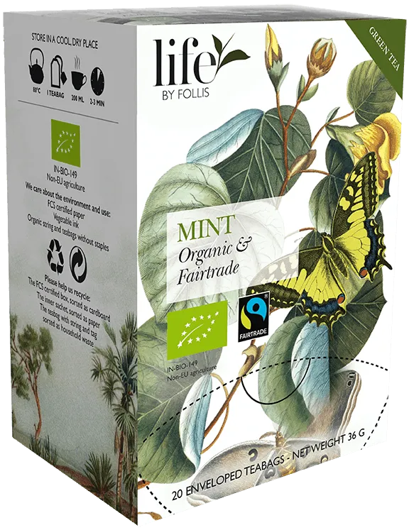Mint Green tea Life by Follis 20 Teabags