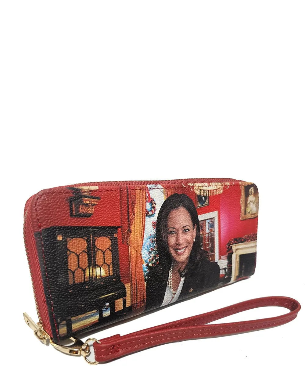Misty Blue Fancie - Kamala Harris Zip Top Wallet