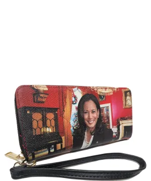 Misty Blue Fancie - Kamala Harris Zip Top Wallet