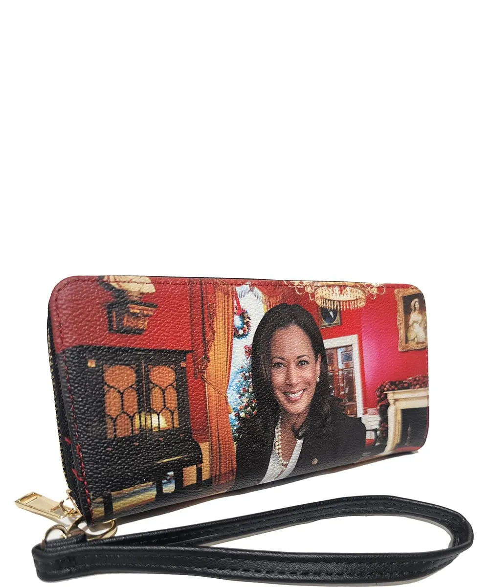 Misty Blue Fancie - Kamala Harris Zip Top Wallet