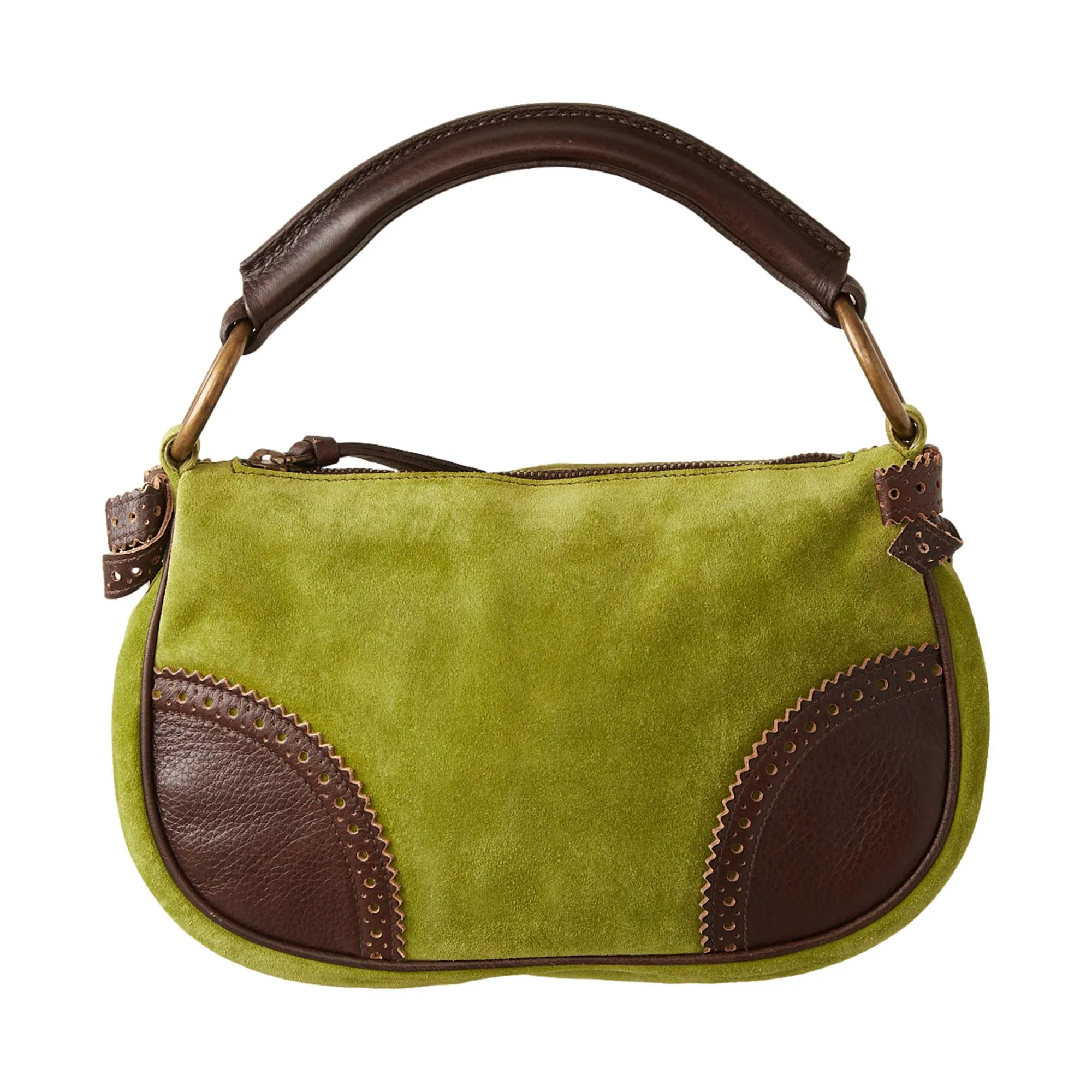 Miu Miu Green Suede Mini Bag