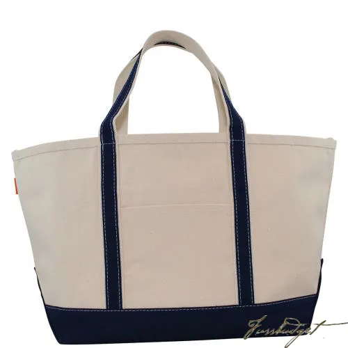 Monogrammed Medium Boat Tote