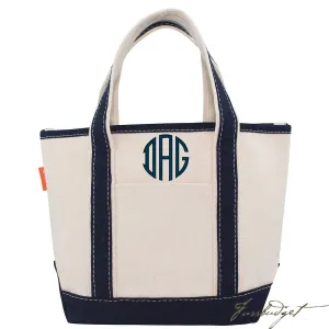 Monogrammed Open Top Boat Tote