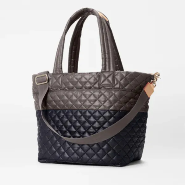 MZ Wallace Medium Metro Deluxe Tote in Black / Magnet Color Block