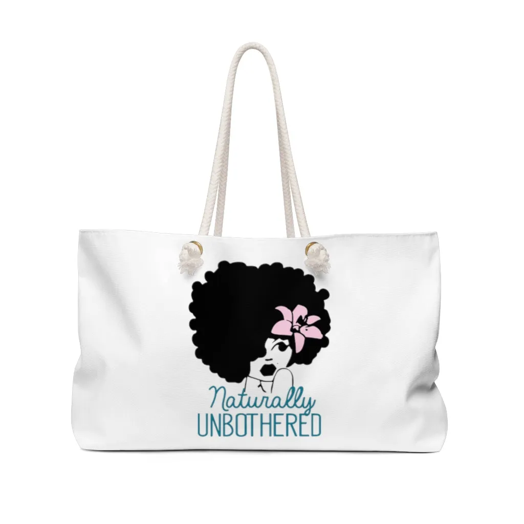 Naturally Unbothered Weekender Bag