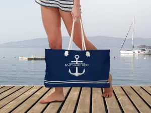 Nautical Boat Name Bag | Upwind Design