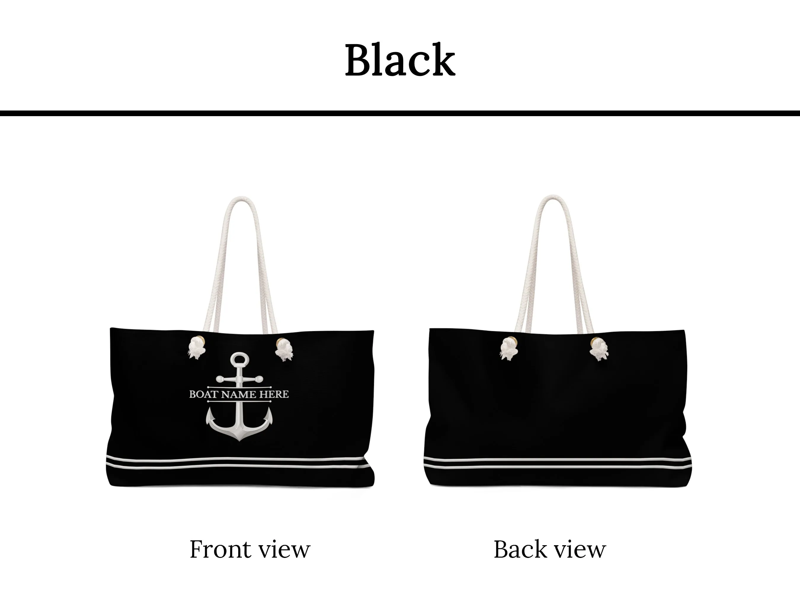Nautical Boat Name Bag | Upwind Design