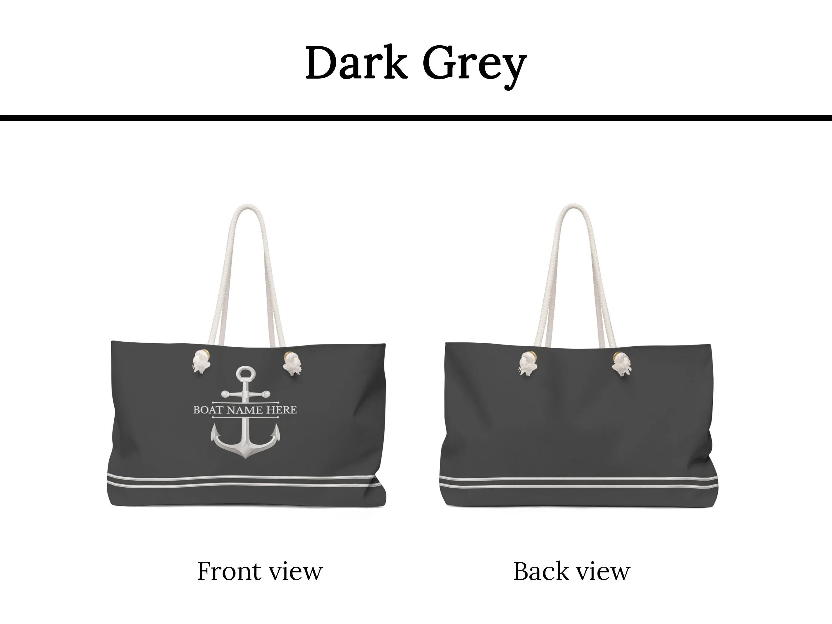 Nautical Boat Name Bag | Upwind Design