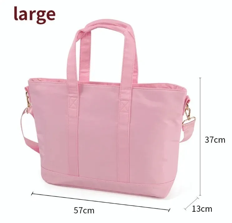 Nylon Tote Bags, Summer Travel Bags, Nylon Weekender Bag with Chenille Patches