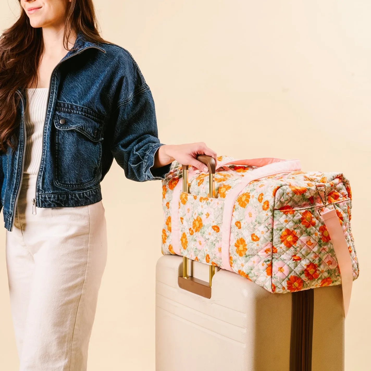 On-The-Go Quilted Weekender Bag
