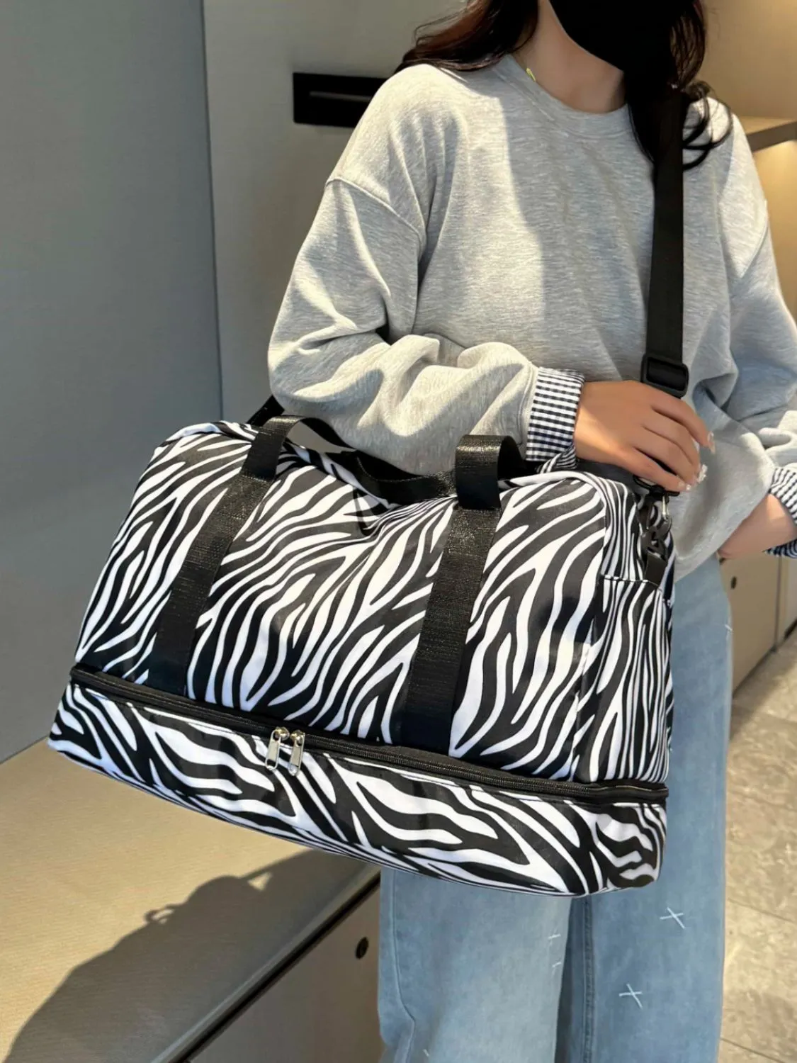 Oxford Cloth Leopard Travel Bag    XXXXXXXX
