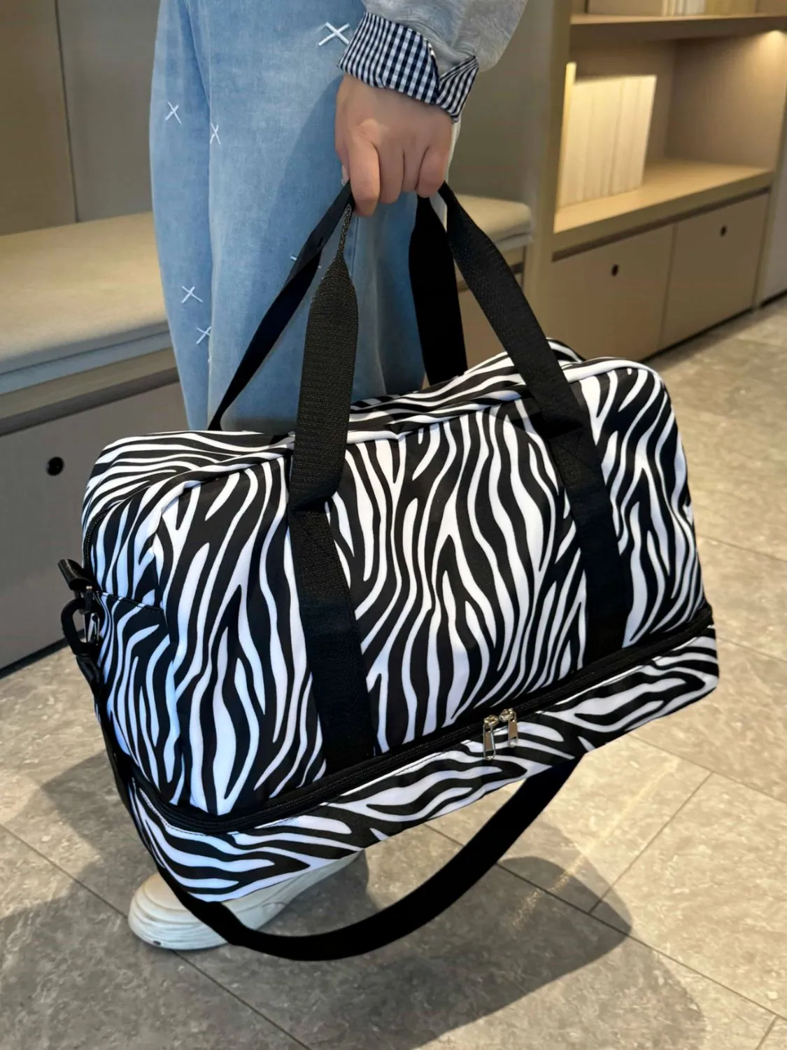 Oxford Cloth Leopard Travel Bag    XXXXXXXX