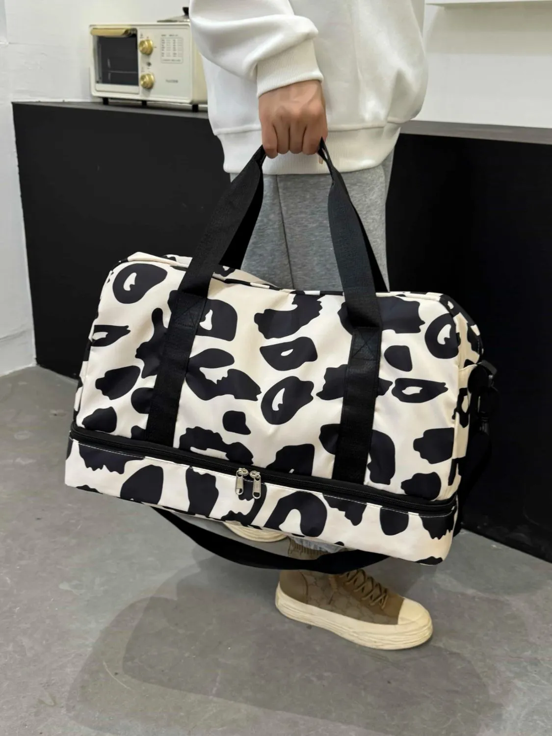 Oxford Cloth Leopard Travel Bag    XXXXXXXX