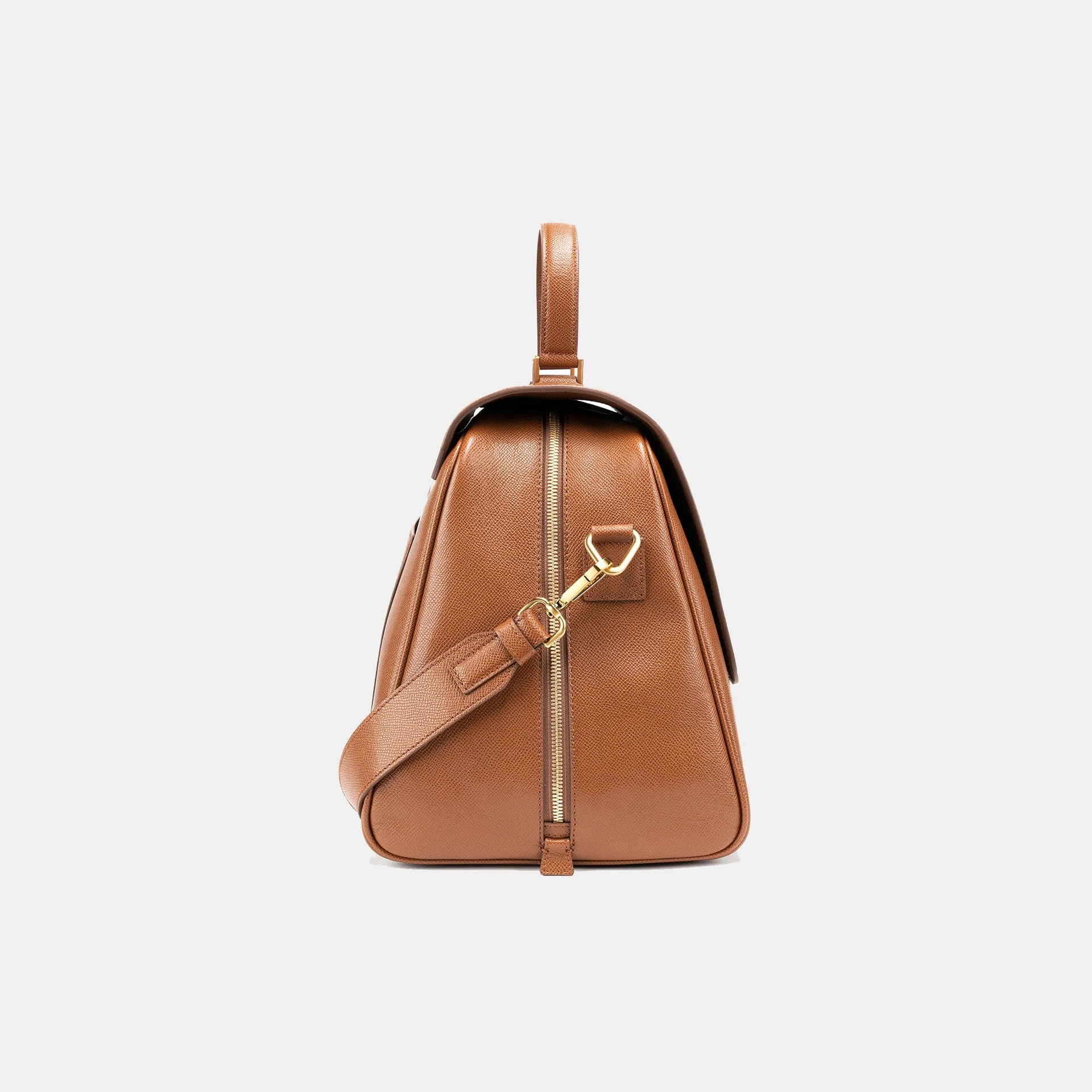 Palermo Italian Leather Weekender in Acorn