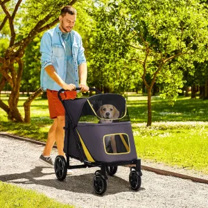 PawHut One-Click Foldable Pet Stroller
