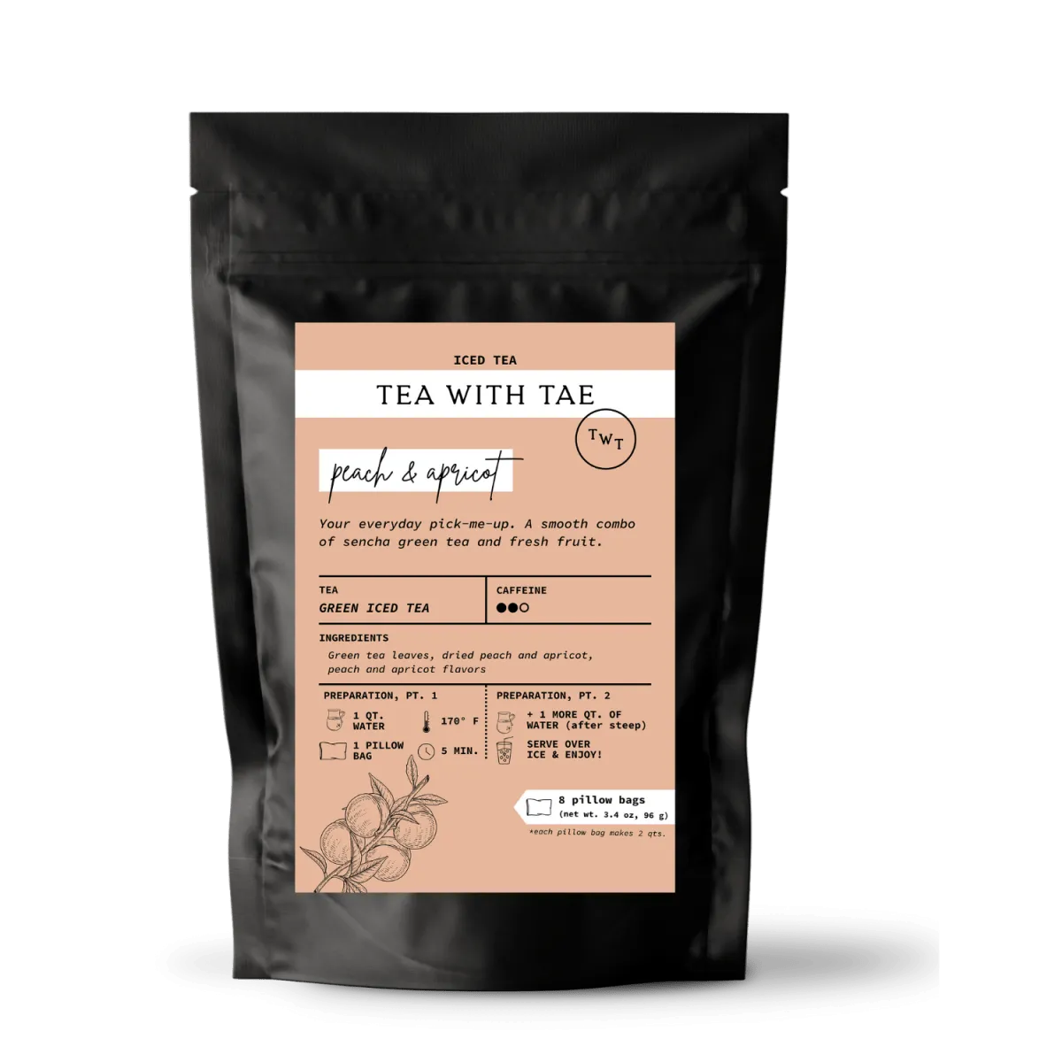 Peach & Apricot Iced Green Tea Pouch