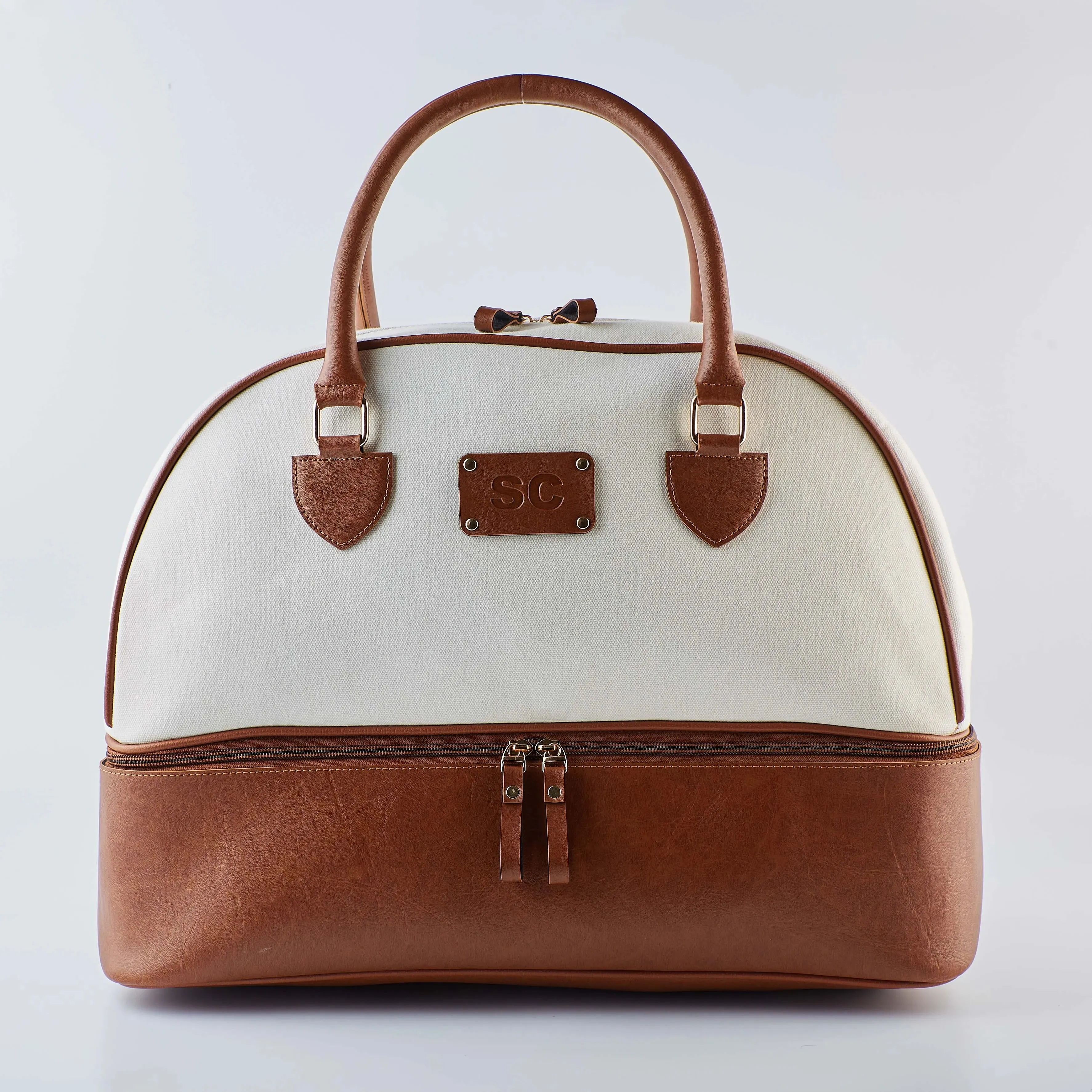 PERSONALISED WEEKENDER BAG - TAN
