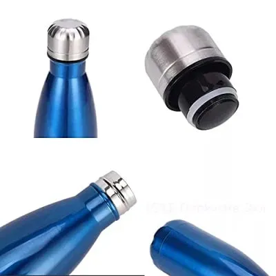 Personalized All in One Men's Combo (4 pcs) & Customized Rainbow Stainless Steel Water Bottles - Brown