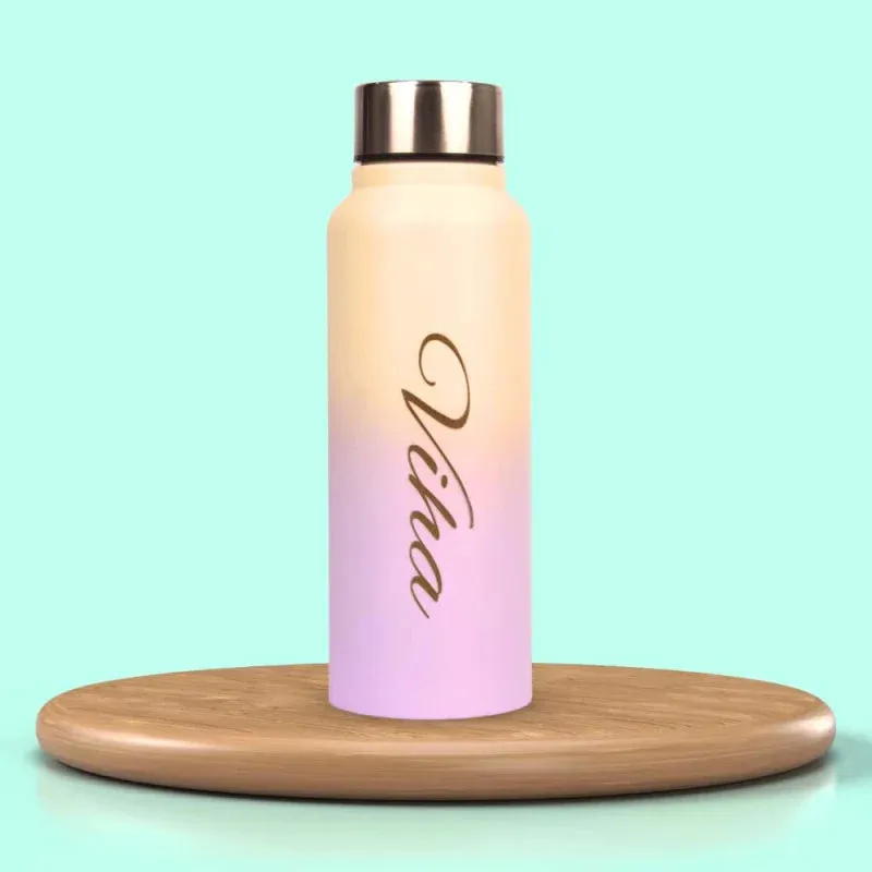Personalized Lady Wallet with Classic Bottle 2.0 - Tan