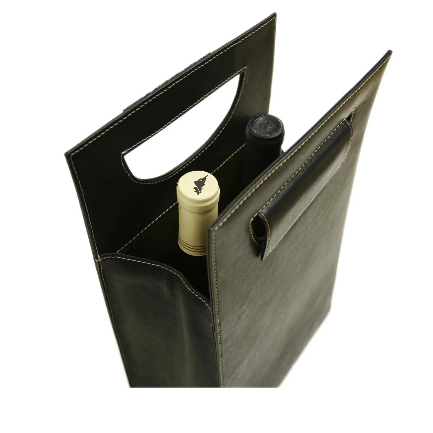Piel Leather Double Wine Carrier