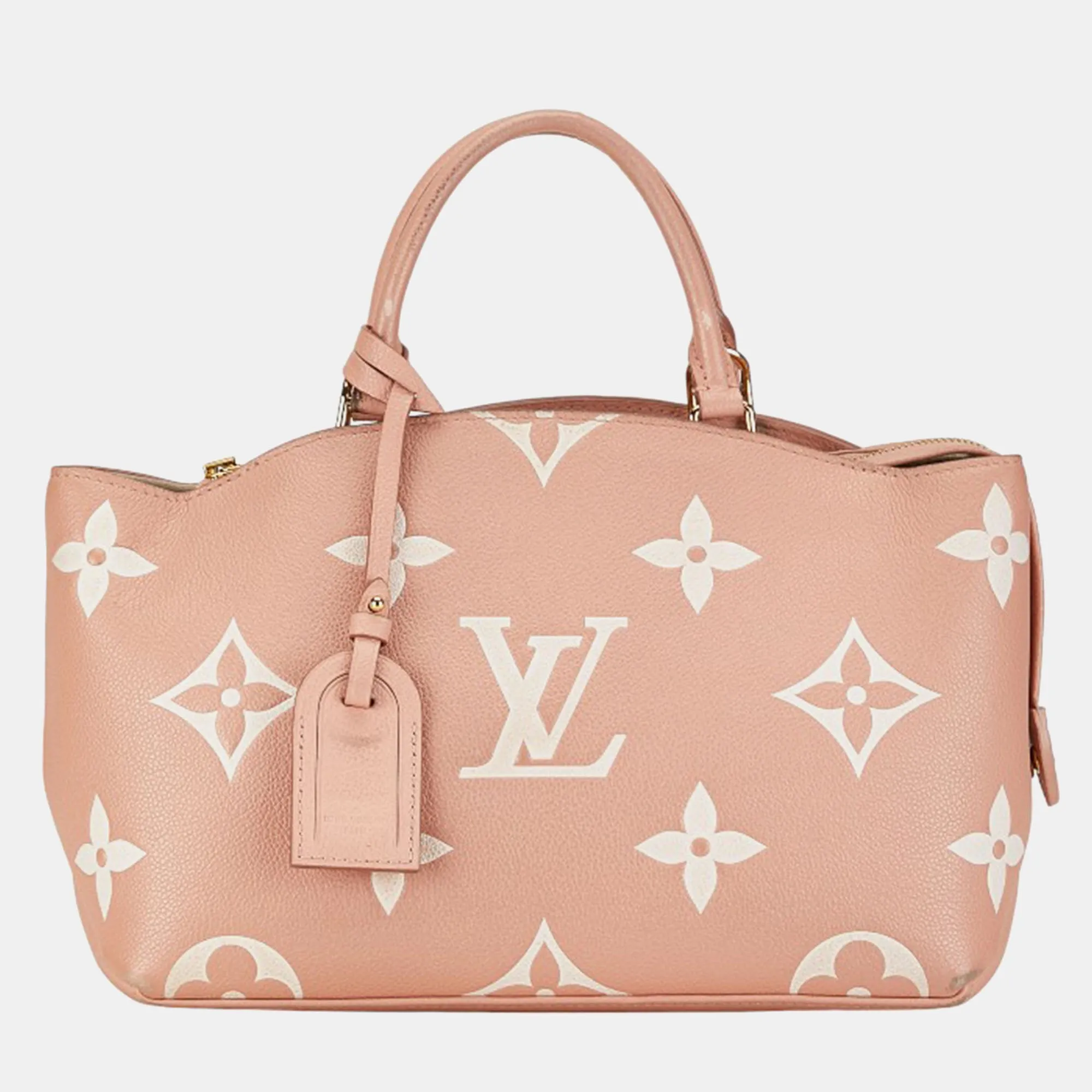 Pink Leather Petit Palais PM Satchel Bag