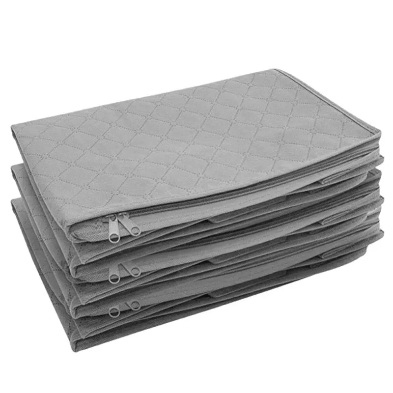 Portable Quilted Non-Woven Clothing Storage Bag Organizer