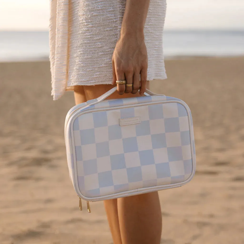 Powder Check Cosmetic Bag