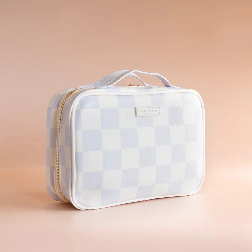 Powder Check Cosmetic Bag